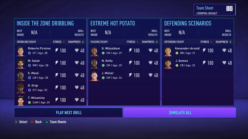 Programme d'entrainement