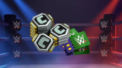 Clash of Clans événement : visuel WWE avec coffre et récompenses