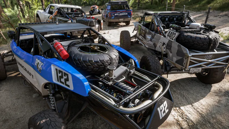 Capture officielle de Forza Horizon 5 Rally Adventure montrant le contexte de gameplay pour l'étape 5 du guide joueur