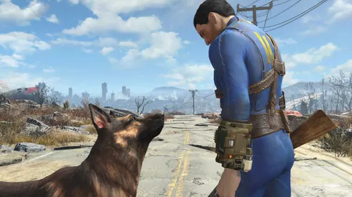 Vue officielle de Fallout 4 dans les ruines de Boston pour illustrer un guide de réglages PC et de fluidité