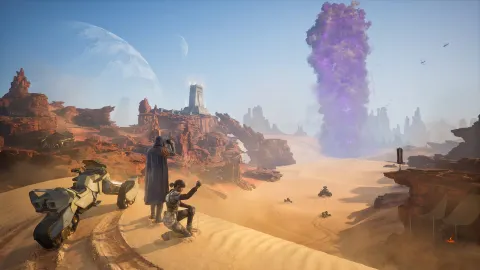 Dune : Awakening, paysage de jeu officiel en haute résolution