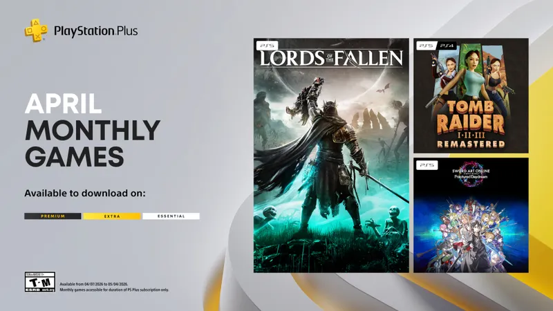 Bannière officielle PlayStation Plus avril 2026 rappelant de réclamer les jeux avant la rotation mensuelle