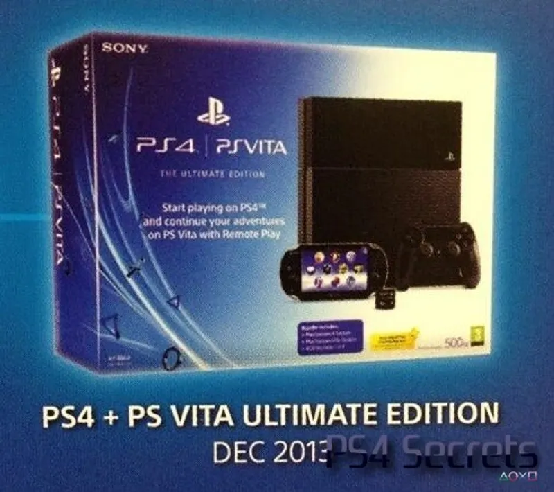 Pack Playstation4 Ultimate avec PS Vita pour Décembre