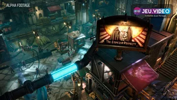 Warhammer Rogue Trader test avec key art officiel du CRPG tactique