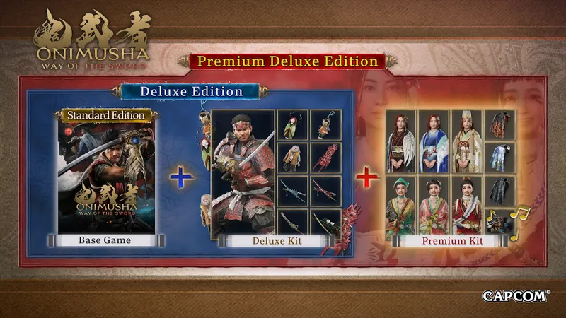 Onimusha : Way of the Sword détaille les éditions Deluxe et Premium Deluxe