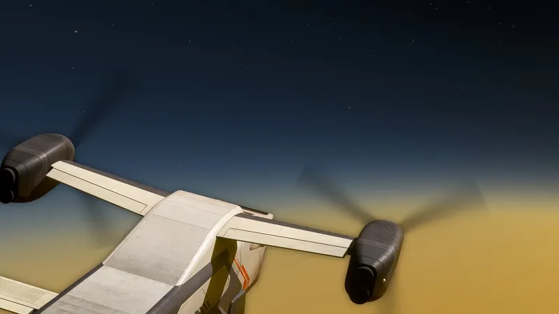 Space Hauler trailer montrant le vaisseau cargo près de Titan