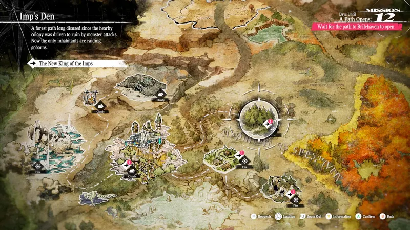 Capture officielle de Metaphor : ReFantazio montrant le contexte de gameplay pour l'étape 1 du guide joueur