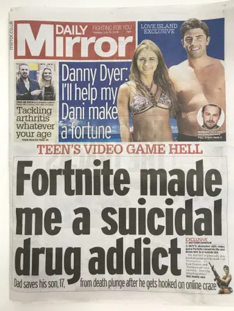 Jeux vidéo et médiatisation (1/4) : Daily Mirror et Fortnite