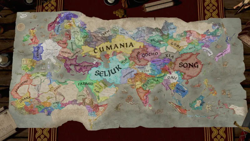 Capture officielle de Crusader Kings III montrant le contexte de gameplay pour l'étape 1 du guide joueur