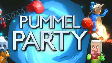 Visuel officiel de Pummel Party utilisé pour présenter le guide sur le jeu entre plateformes