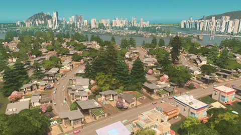 Cities : Skylines, capture du jeu en illustration de la présentation de Holiday Getaways