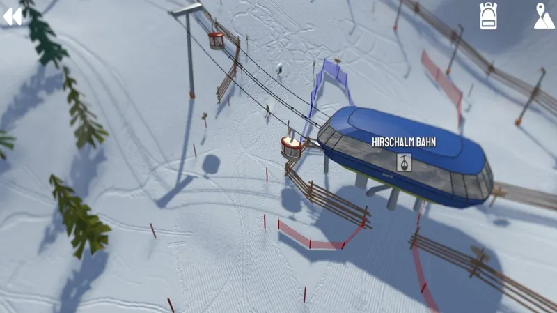 Un télésiège dans Grand Mountain Adventure