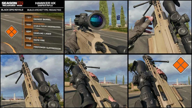Hawker HX Redacted dans Warzone Black Ops Royale utilisé pour tirer puis se repositionner en fin de partie