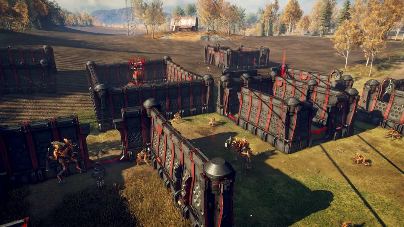 Machine de Generation Zero observée depuis un couvert pour repérer ses composants avant l’attaque