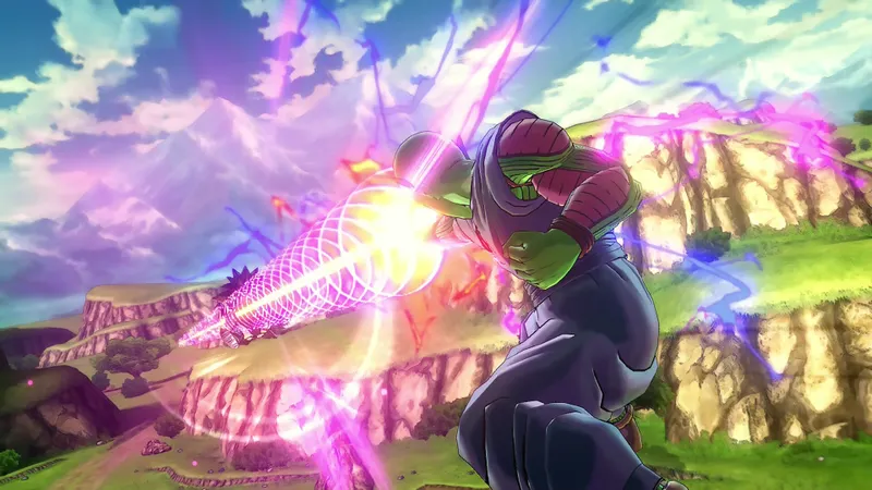 Image officielle Steam de Dragon Ball Xenoverse 2 présentant un affrontement spectaculaire