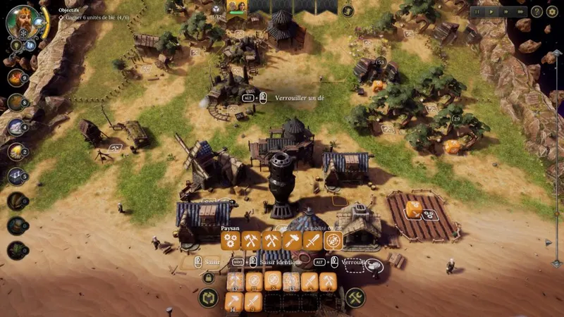 Les différentes face des dés