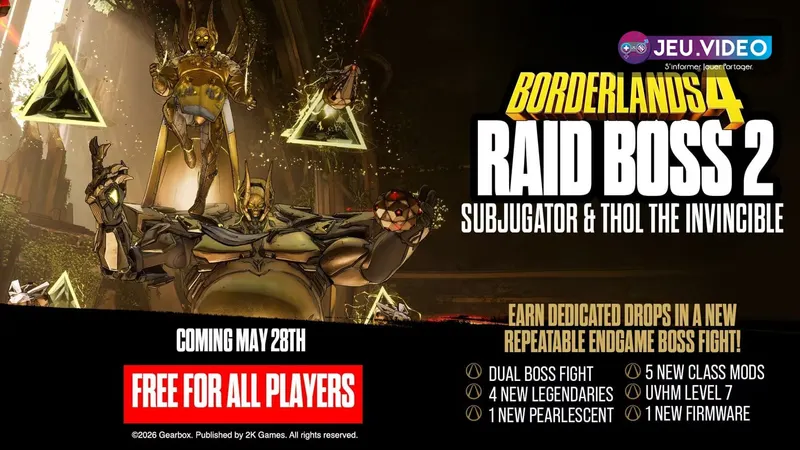 Visuel officiel Steam de Raid Boss 2 avec Subjugator et Thol the Invincible