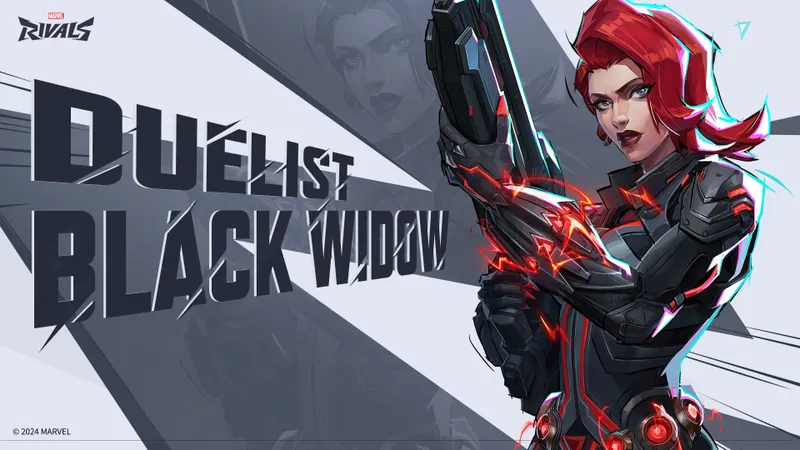 Black Widow dans Marvel Rivals illustrant un rôle de finition contre Loki