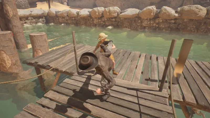 Galumb : visuel officiel de gameplay illustrant les informations joueur de la section 2