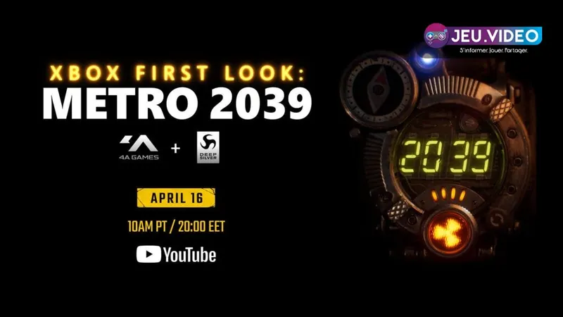 Metro 2039 reveal Xbox avec image officielle du prochain épisode