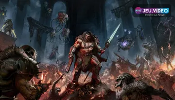 DOOM The Dark Ages Revelations key art officiel avec le Slayer et la Chain Spear