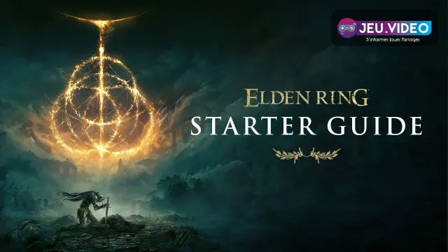 Interface de Elden Ring montrant un personnage devant un site de grâce pour apprendre les jauges, les fioles et le repos en début de partie