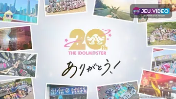 Visuel officiel de la vidéo mémorielle du 20e anniversaire de THE IDOLM@STER