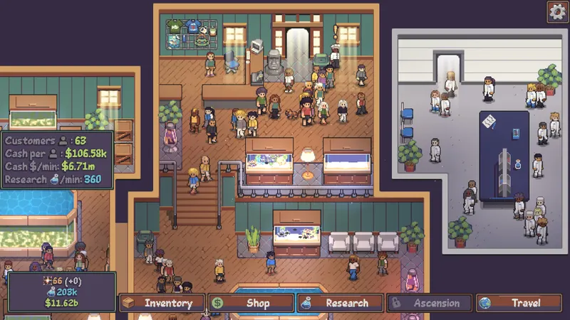 Capture officielle Steam de Lured In illustrant son interface de jeu