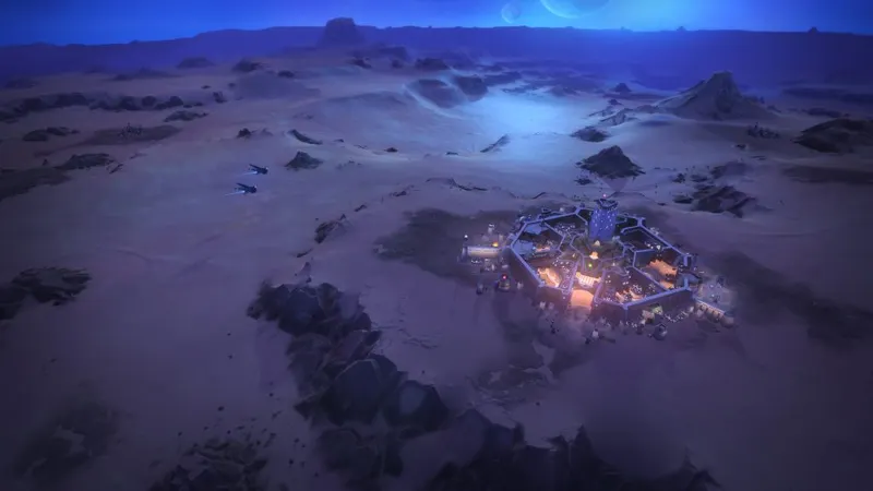 Vision nocturne du désert dans Dune : Spice Wars