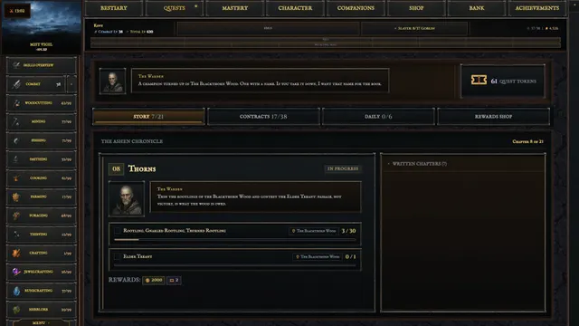 Grim Reach Idle : visuel officiel du RPG dark fantasy sur Steam