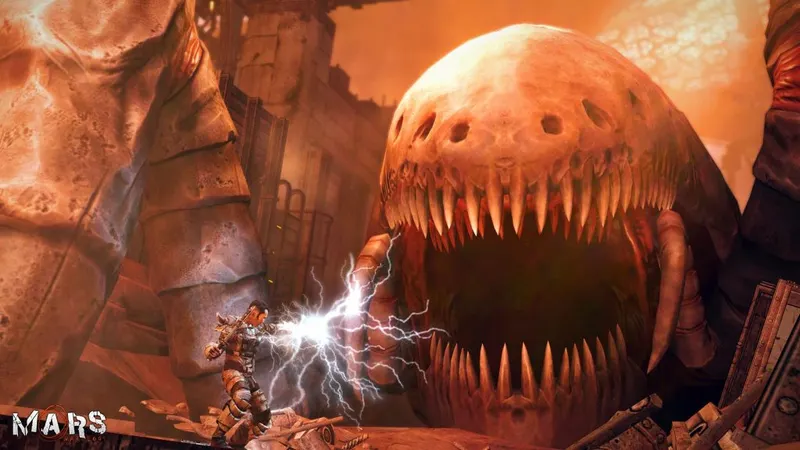 Votre personnage utilise ses pouvoirs électriques contre une créature géante.