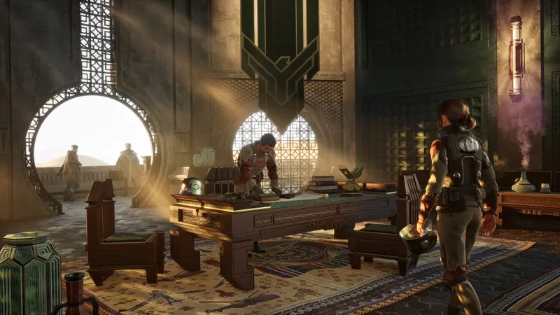 Hub intérieur et densité visuelle de Dune Awakening
