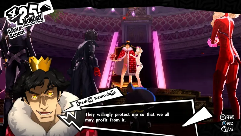 Capture officielle de Persona 5 Royal montrant le contexte de gameplay pour l'étape 5 du guide joueur