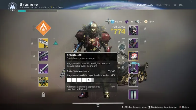 Destiny 2 : Système d'armure 2.0 Stats