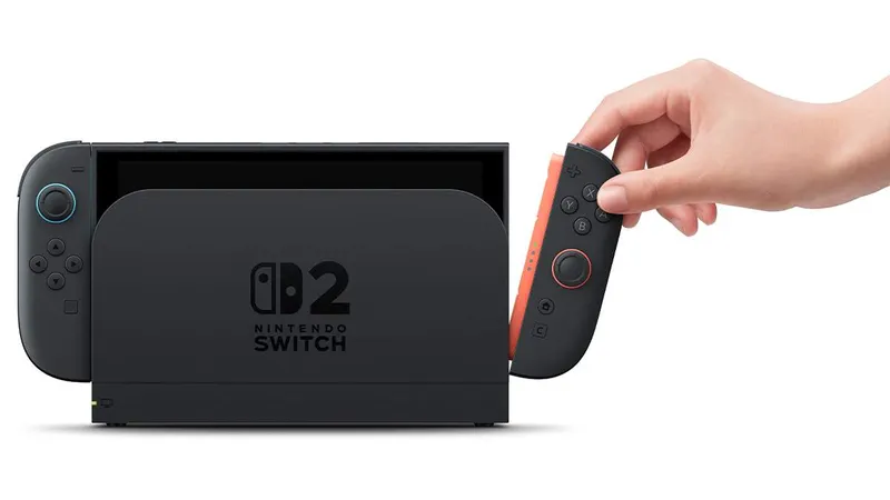 Joy-Con 2 droit retiré de la Nintendo Switch 2 pour accéder au bouton C