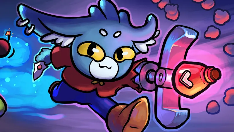 Dungeon Clawler montre son key art officiel avec le lapin et la pince roguelike