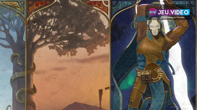 Serpents Gaze en sortie Steam avec héros armés dans un désert dark fantasy