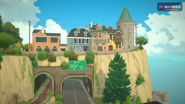 Paralives accès anticipé montrant la ville colorée et les maisons du jeu de simulation