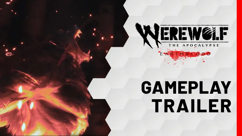 Image officielle Steam de Werewolf Earthblood montrant le Crinos en combat brutal