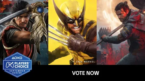 Vote Players’ Choice : visuel du sondage PlayStation consacré à septembre