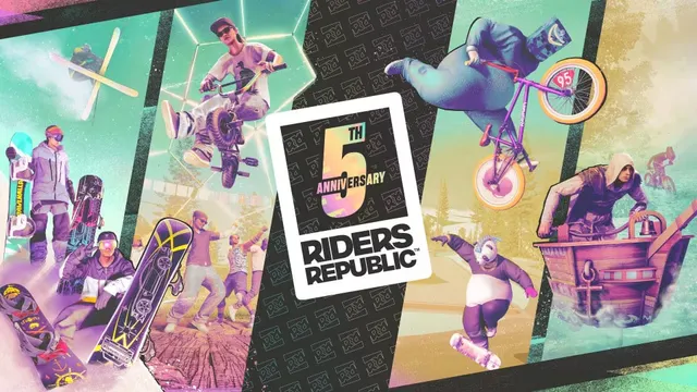 Riders Republic : visuel du cinquième anniversaire accompagnant l’annonce de Nomad