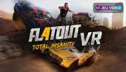 FlatOut 4 VR trailer avec voitures détruites et logo du jeu en accès anticipé