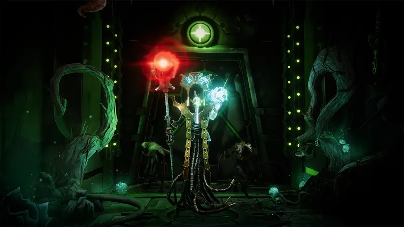 Interface de progression et groupe dans le DLC Rogue Trader The Infinite Museion