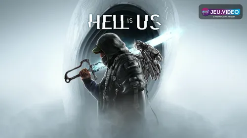 Hell is Us Switch 2 montre Rémi face à la brume et au logo officiel