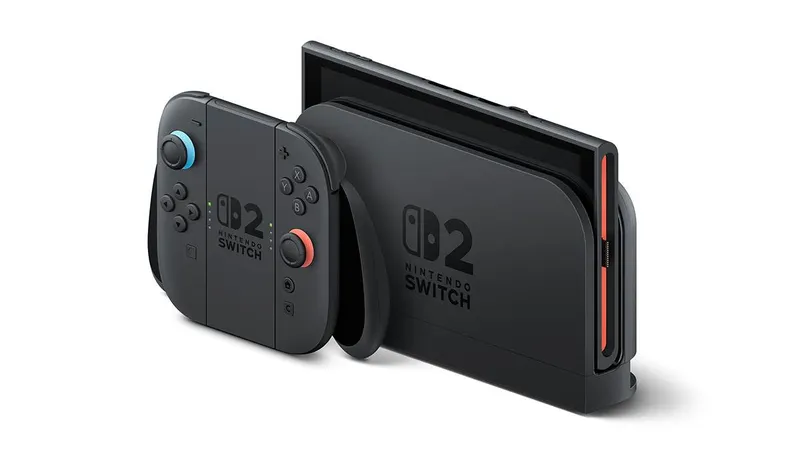 Nintendo Switch 2 dans son dock avec Joy-Con 2 sur grip pour tester le mode TV
