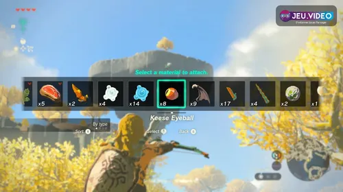 Link sur une île céleste de Zelda Tears of the Kingdom, image officielle pour un guide sur les armes et fusions à préparer tôt