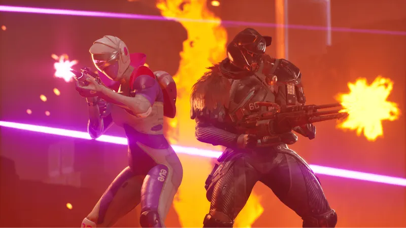 SPLITGATE : Arena Reloaded : visuel officiel de gameplay illustrant les informations joueur de la section 6