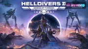 Escouade Helldivers avançant dans une zone de guerre extraterrestre, illustrant la coordination des rôles et des stratagèmes