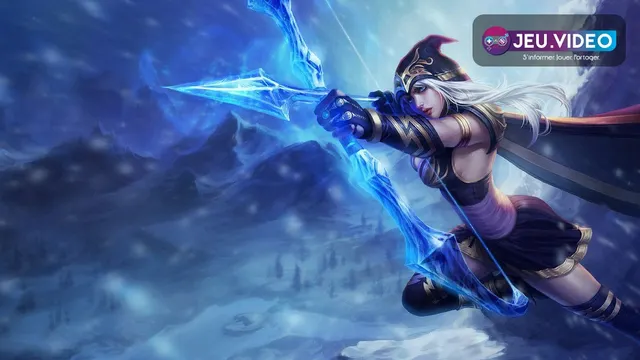 Ashe dans League of Legends servant de visuel officiel pour un guide de réglages FPS, caméra et raccourcis avant la ranked