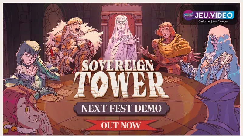Sovereign Tower date de sortie avec le visuel officiel de la Table ronde et du logo
